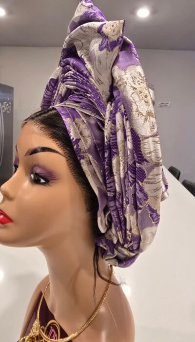Luxury Damask Auto Gele