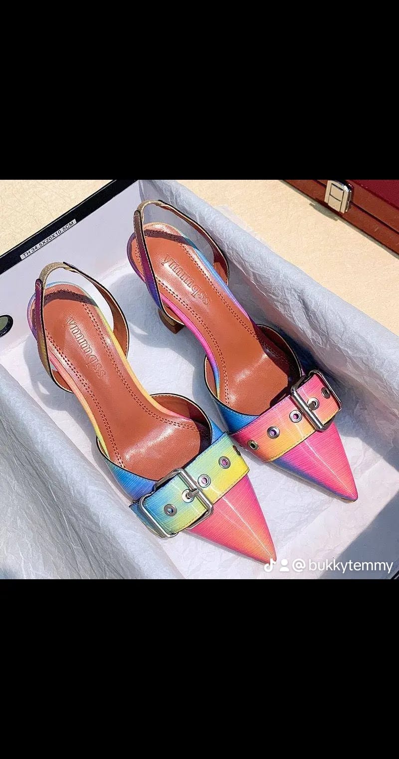 Rainbow Multi-Color Fashion Heels