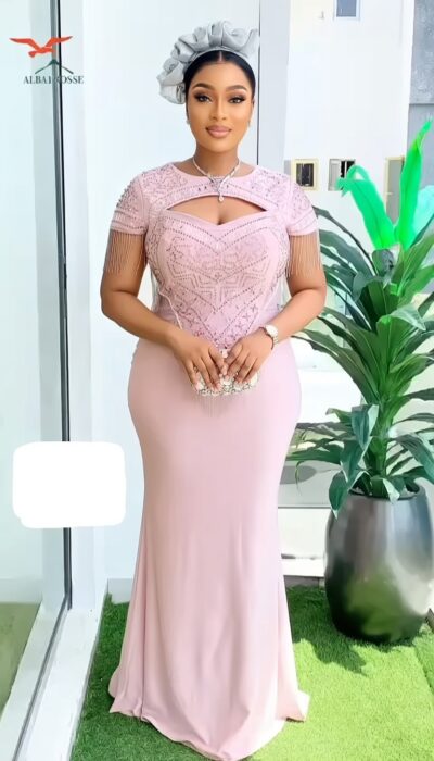 Luxury Stone-Embellished Stretch Dress