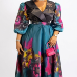 Turkey Luxury Metallic Flowers Fabric – Premium Shiny Material for Dresses And Belt