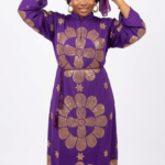 Dubai Beautiful Stone-Embellished Long Katan Dress, Scarf With a robe belt