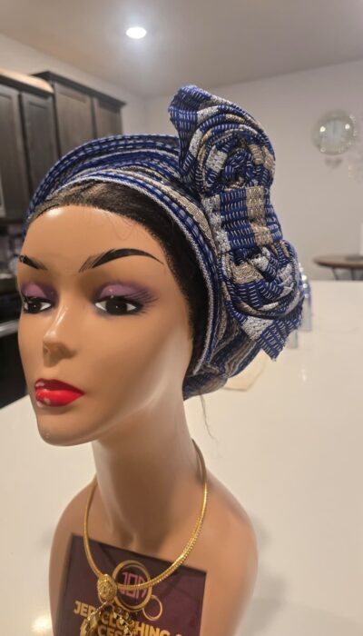 Premium aso-oke auto gele