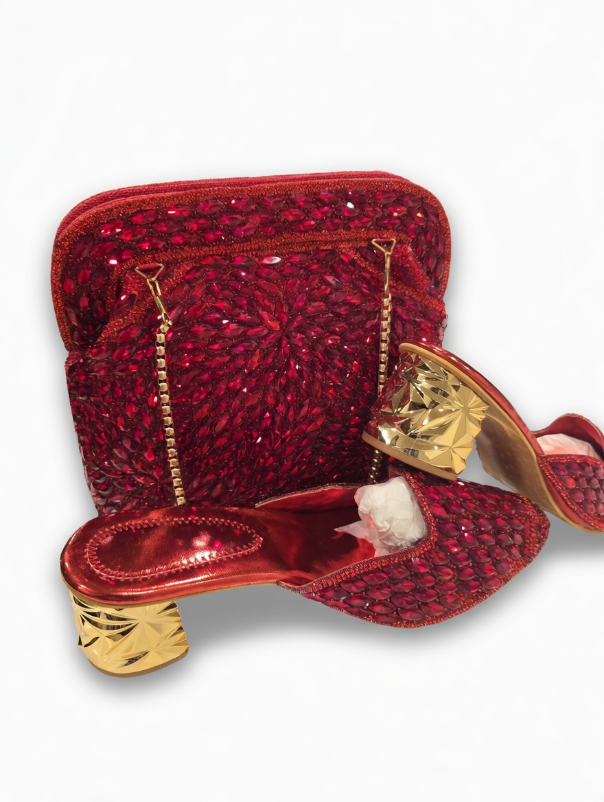Dubai stone shoes and bag - Image 4