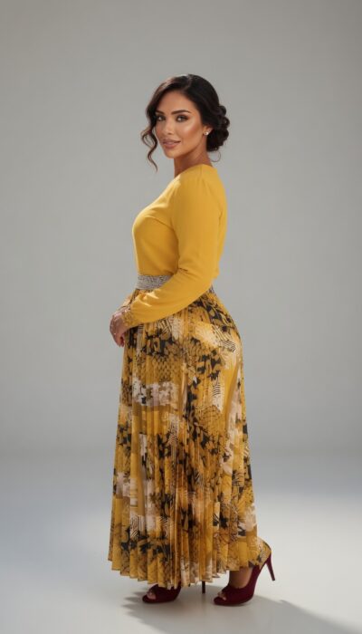 Two pic turkey wear skirt and blouse