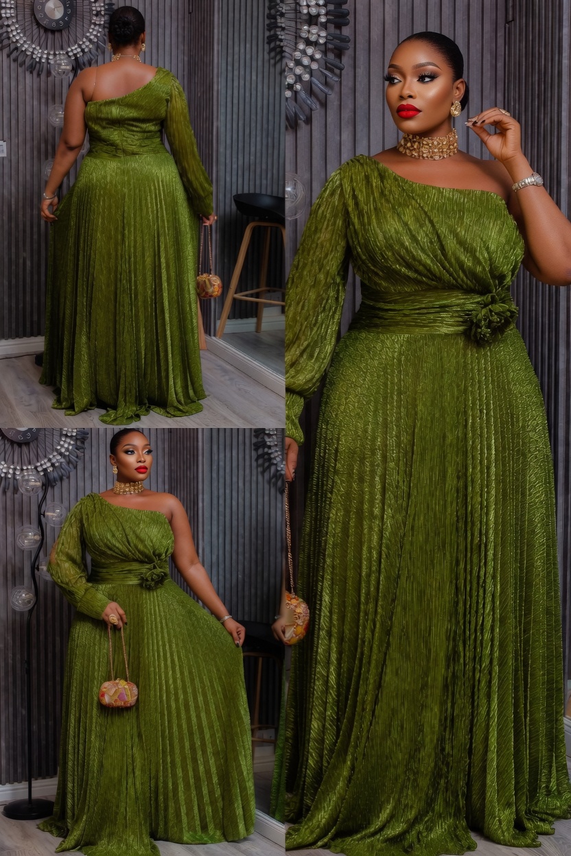 Turkey beautiful long dress with one hand