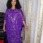 Dubai luxury bubu  Beaded gown with a short inner.