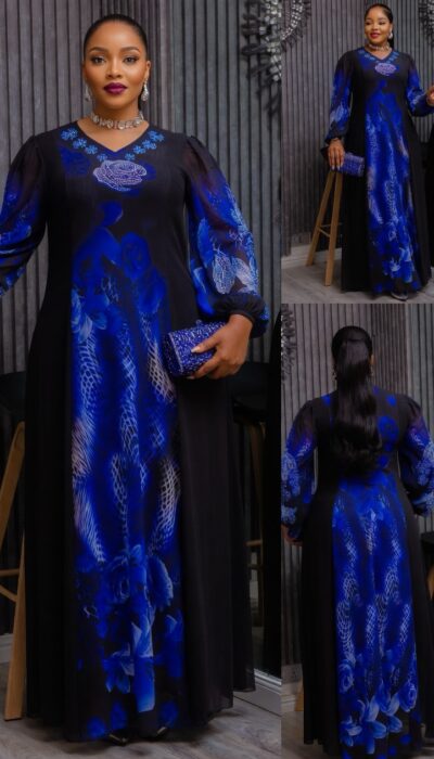 Turkey beautiful long chiffon dress