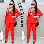 Red Turkey Suit 2-Piece (Jacket + Trouser) - Sizes 44 & 46