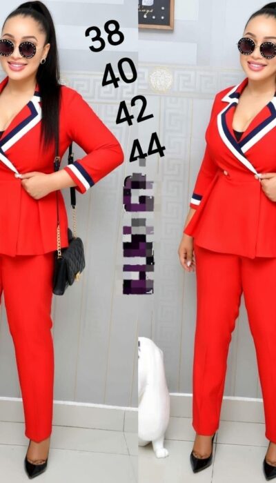 Red Turkey Suit 2-Piece (Jacket + Trouser) - Sizes 44 & 46