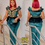 Turkey Velvet Jacket - No Belt | Available in Green & Blue Top and a Skirt