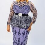 Turkey Beautiful Net Lining Dress – African Elegant Gown With Belt