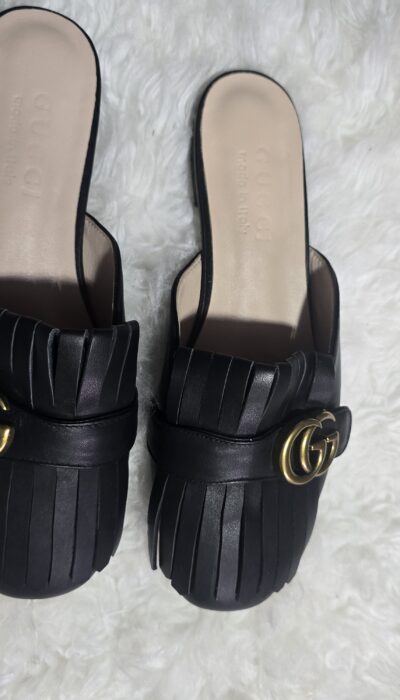 Luxury Designer-Inspired Covered Slippers | Elegant Closed-Toe Fashion Slides