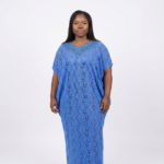 Elegant Long Bubu Net Lace Dress with Sequin – Women’s Luxury Statement Kaftan